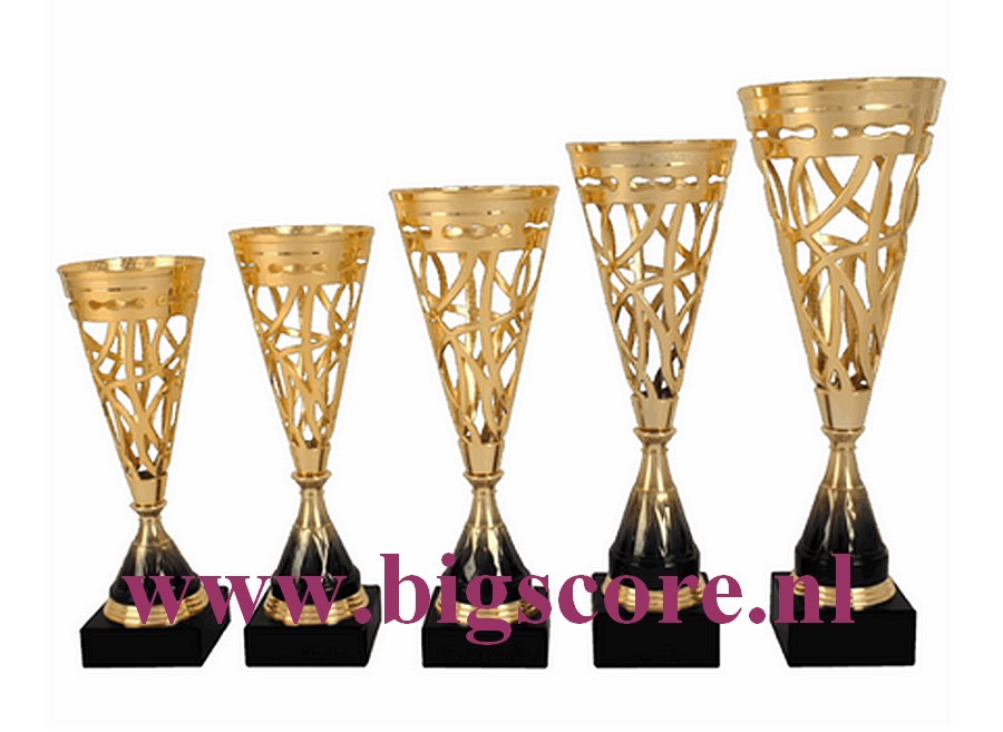 AK6006 Kunststofbeker Goud-Zwart